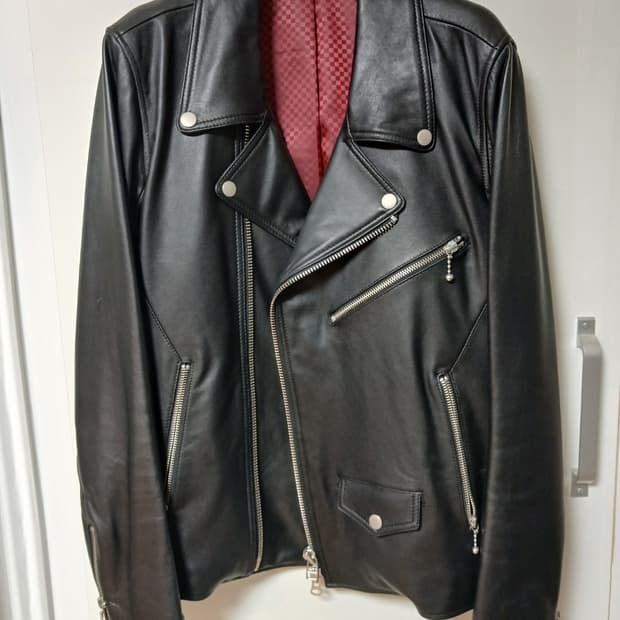 와이플러스세븐 양가죽 라이더자켓 m