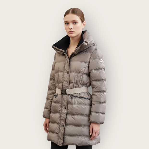 1/ 몽클레어 벨티드 와펜 구스다운 롱패딩