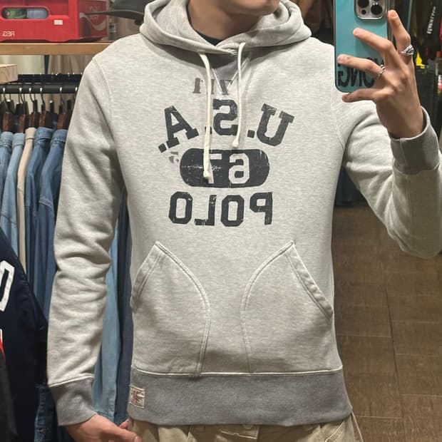 [HI] 폴로 랄프로렌 후드티 화이트