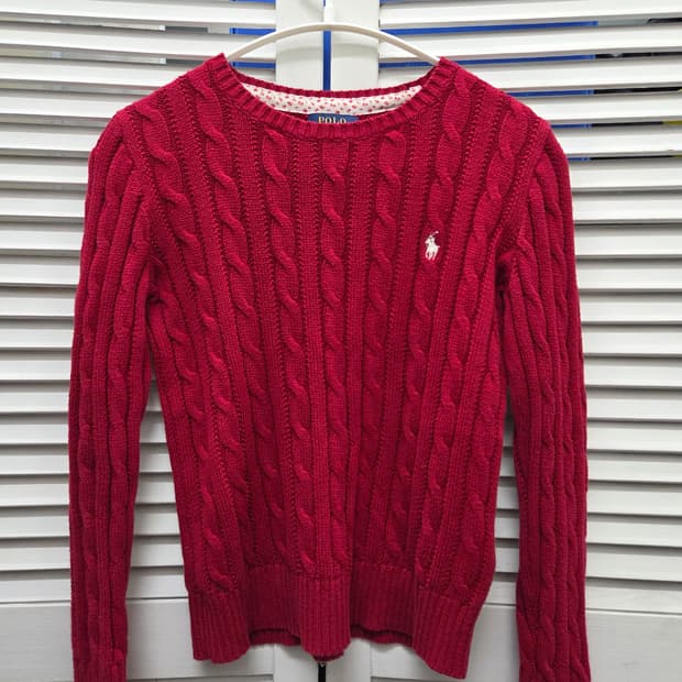 폴로 랄프로렌 키즈 꽈배기 니트