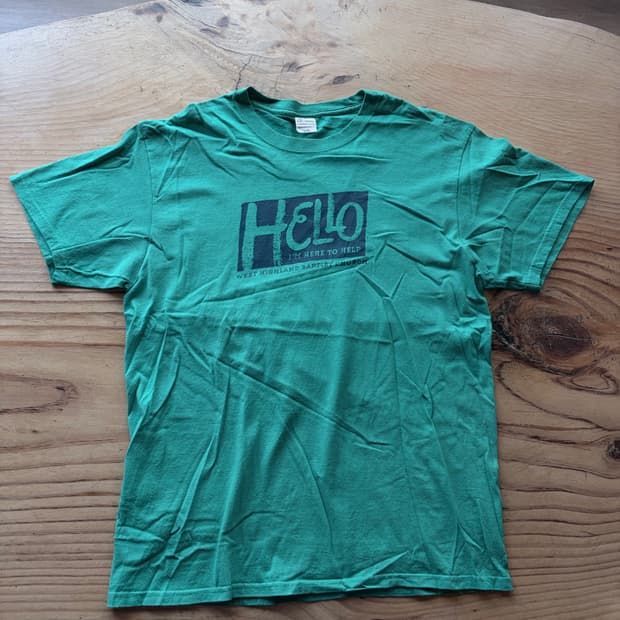 (Authentic T-Shirt Company) 빈티지 그린 티셔츠