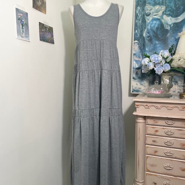 gray cotton tired summer opc(size-L)