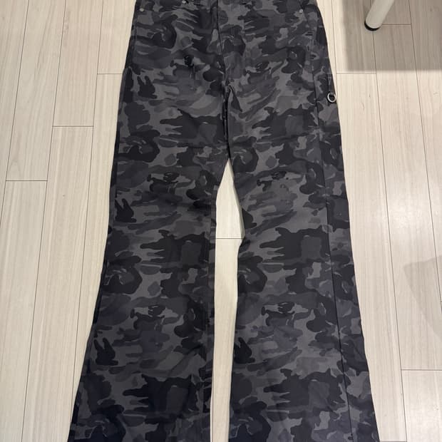 Bebof 블루카모 플레어 팬츠