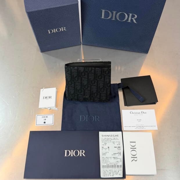 [리오브전포점] 디올 오블리크 자카드 반지갑