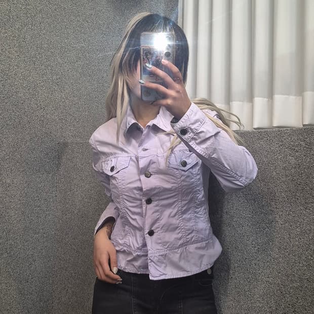 BURBERRY PURPLE CROP SHIRT