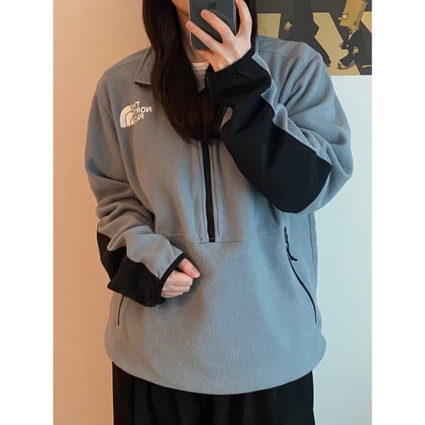 노스페이스 반집업 후리스