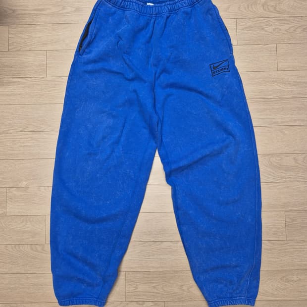 나이키 x 스투시 NRG 에시드 워시드 플리스 팬츠 게임 로얄