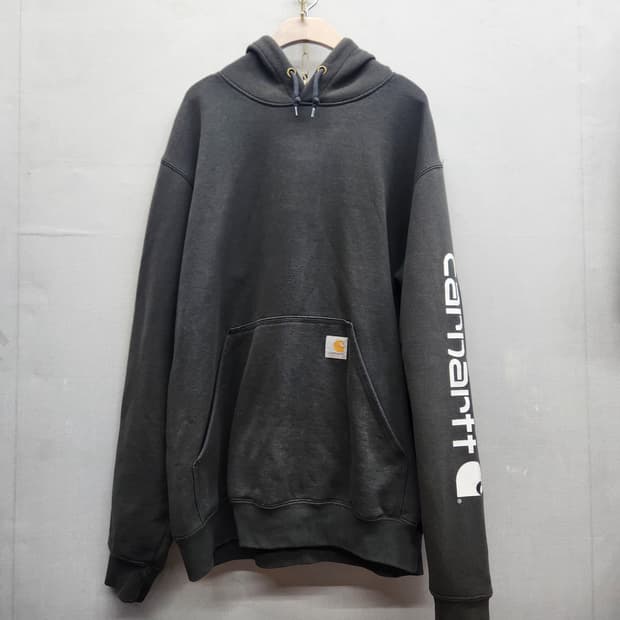 칼하트 로고/사이드레터링 후드티 M(2XL)