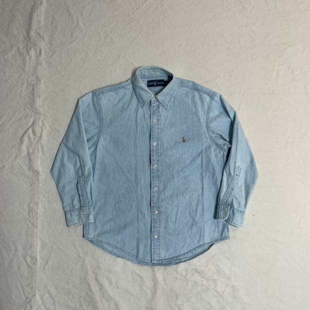 폴로 샴브레이 셔츠 