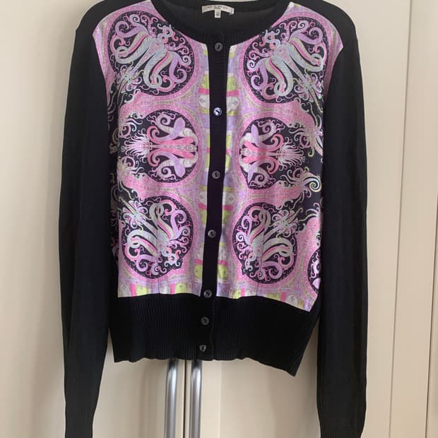 에트로 실크 니트 가디건 정품