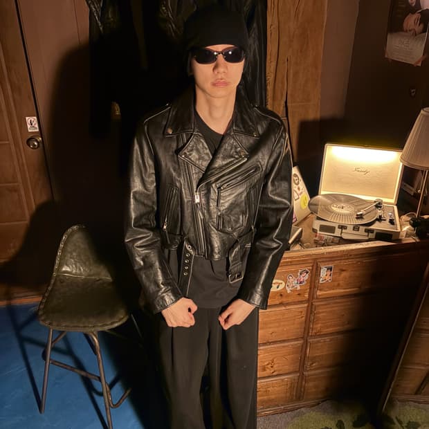 90s WILSONS LEATHER RIDER JACKET