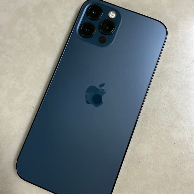์์ดํฐ 12 Pro ํผ์ํฝ ๋ธ๋ฃจ 128GB / ์ต์๊ธ ์ผ์ด์ค ํ๋ฆ ํฌํจ