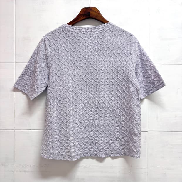 퍼플 셔링 크리즈 반팔 탑 JPN