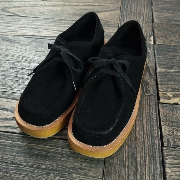 [시스템옴므] 크레페솔 스웨이드 모카 슈즈 블랙 M18158