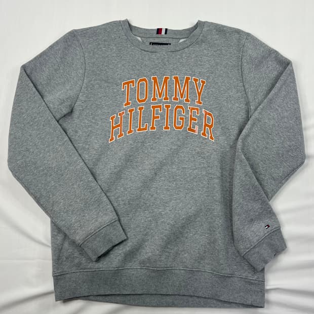 타미힐피거 그레이 맨투맨 티셔츠