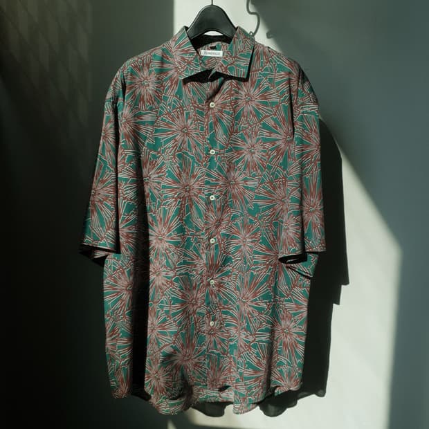 80s BONEVILLE Geometric print Shirt