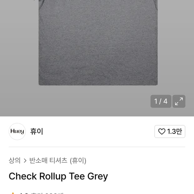 휴이 체크 티셔츠