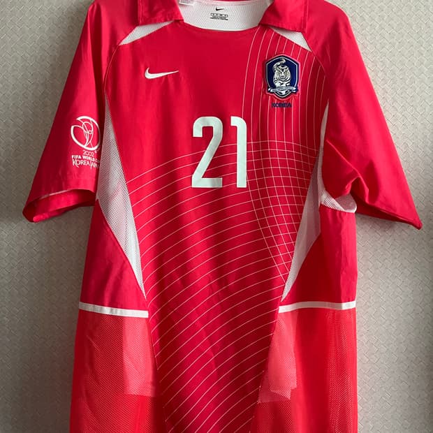 2002 한일 월드컵 선수지급용 유니폼 박지성 S 95