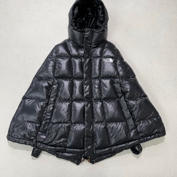 노스페이스 화이트라벨 판초 망토 패딩 85 사이즈