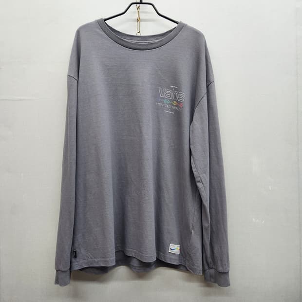 반스 빈티지 프린팅 롱슬리브 XL