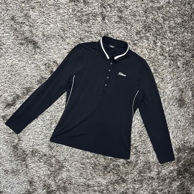 타이틀리스트 여성 골프 카라 긴팔 티셔츠 L(95)