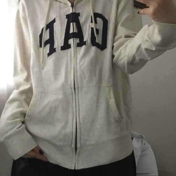 갭 오트밀 후드집업