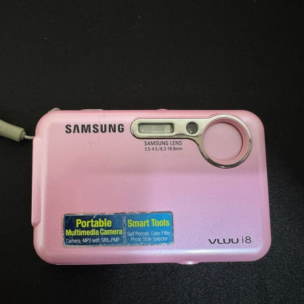 삼성 vluu i8 핑크 디카 (NCT 재민 디카)