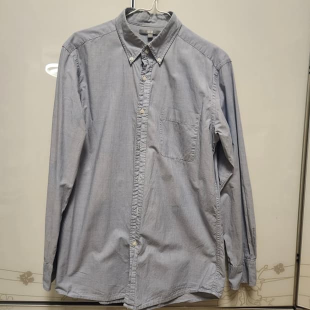 유니클로 옥스포드 셔츠 L 블루