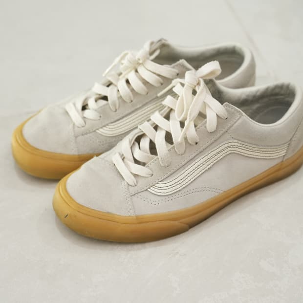 반스 스웨이드 아이보리