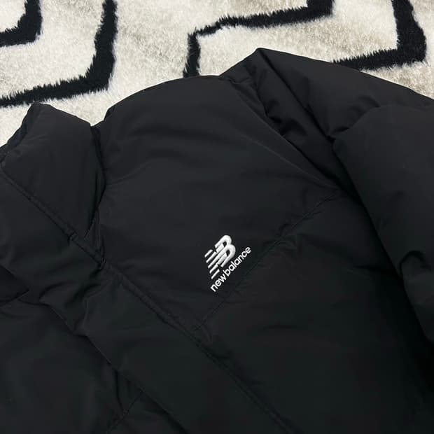 [XL]뉴발란스 액티브 구스다운 숏 패딩/블랙