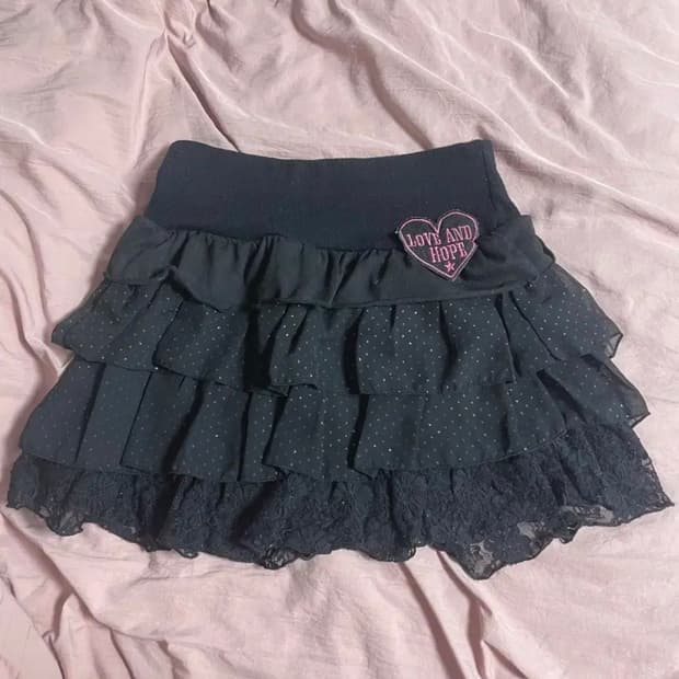 일브 하트 히메갸루 캉캉 큐롯 스커트 리즈리사 트랄라라오월빈티지진리stc