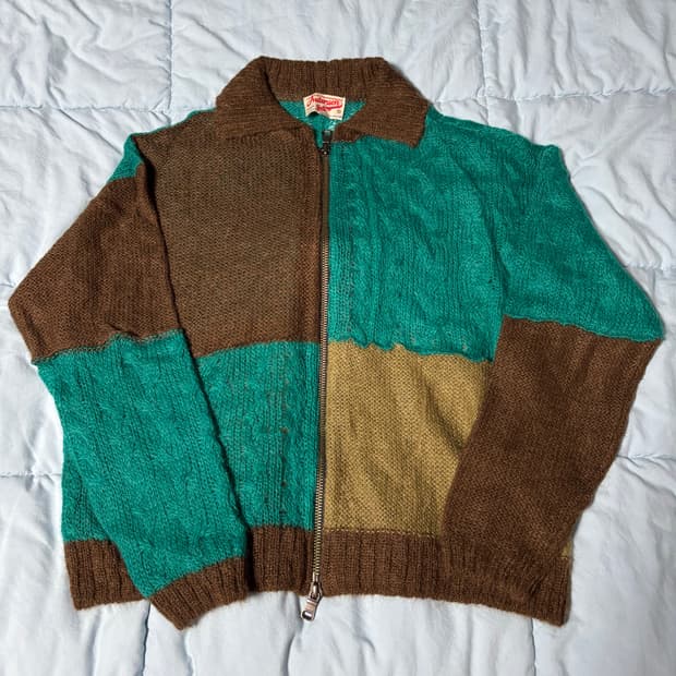 XL) 앤더슨벨 니트 집업 가디건 집업