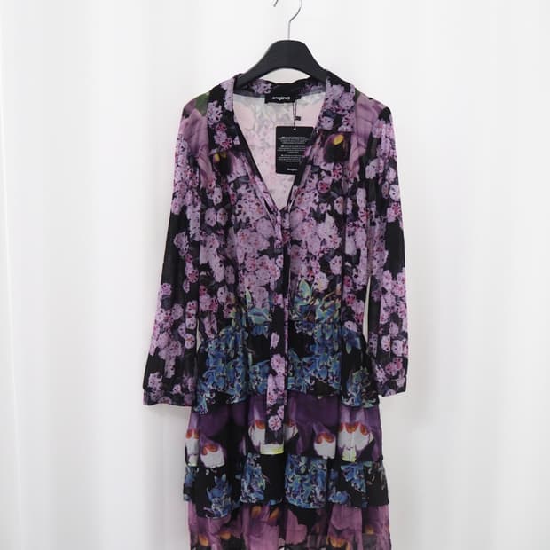 Desigual tie neck dresses 