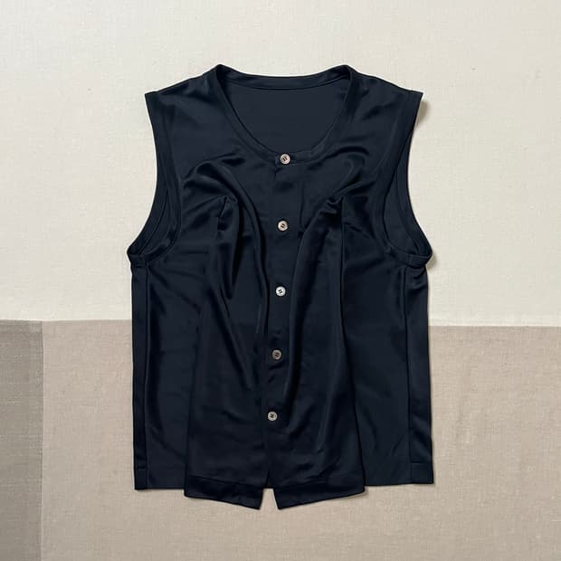 90s 꼼데가르송 턱 슬리브리스 가디건 comme des garcons
