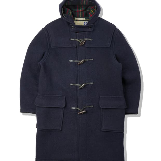 (100) 글로버올 네이비 멜튼 울 더플 코트