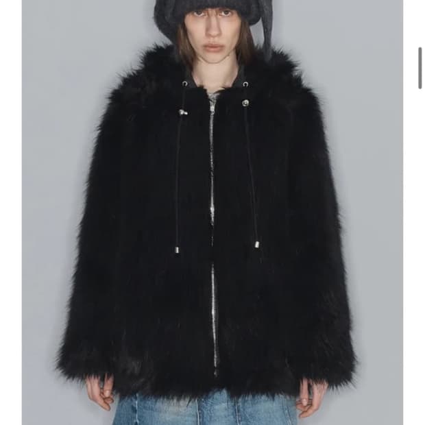 오픈와이와이 리버시블 퍼자켓 s —> 베이지로도 변경 가능