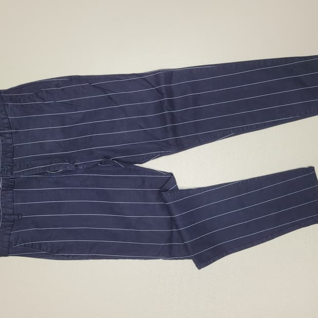 자라맨 ZARAMAN 스트라이프 면치노  34 네이비 