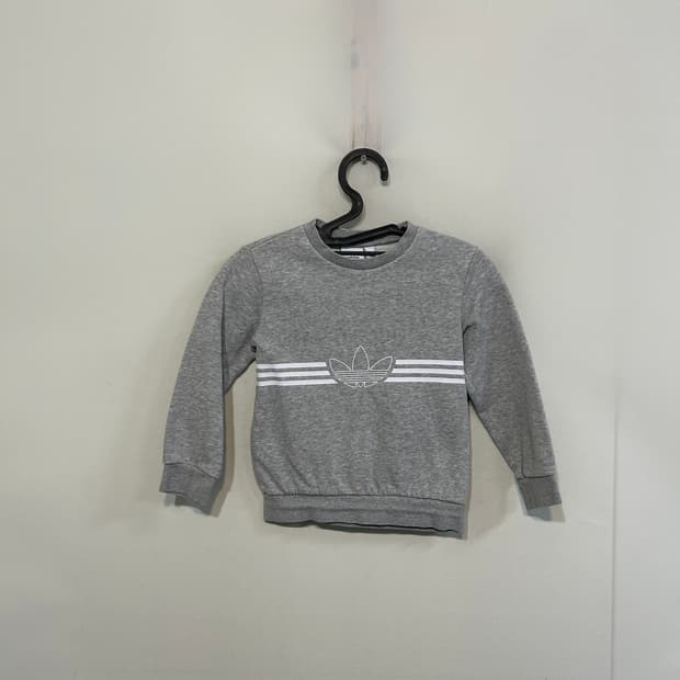 아디다스 키즈 기모 맨투맨 120