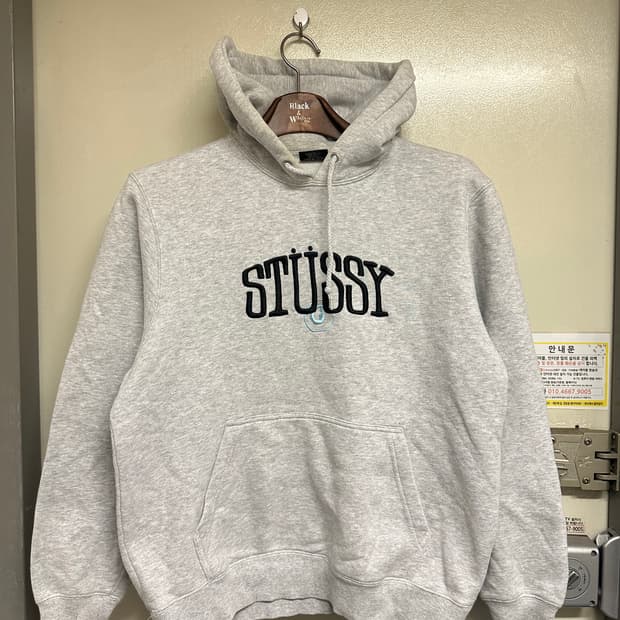 스투시 Stussy 회색 후드티 S(90-95)