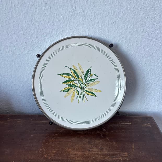 독일)빈티지 초록풀 턴테이블 트레이