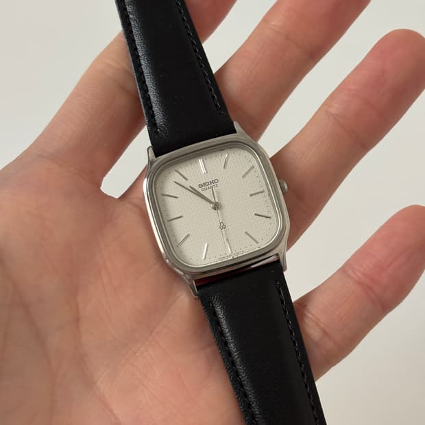 1980s Chariot Silver Square Quartz