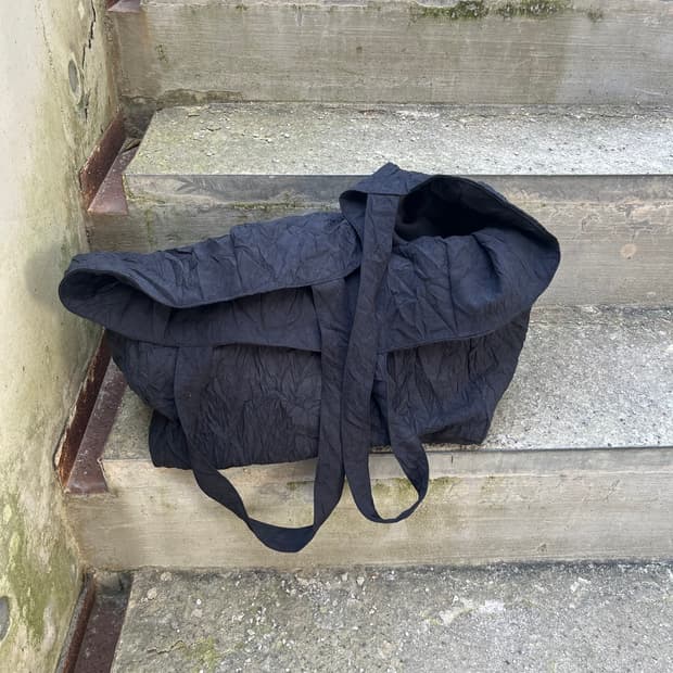 Handmade draped bag