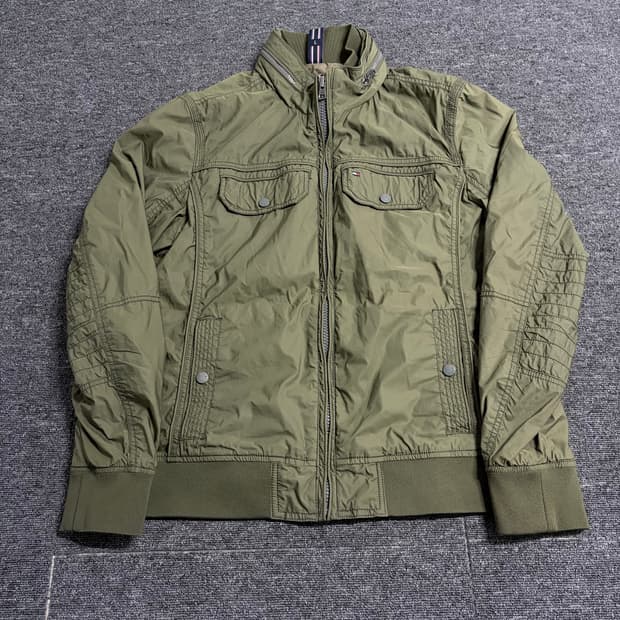 타미힐피거 블루종 자켓