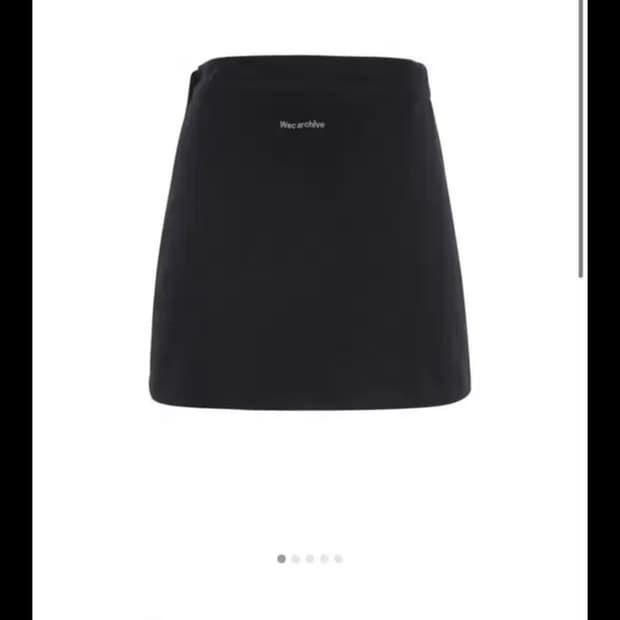 wsc archive 져지 랩스커트 001 wrap skirt 블랙