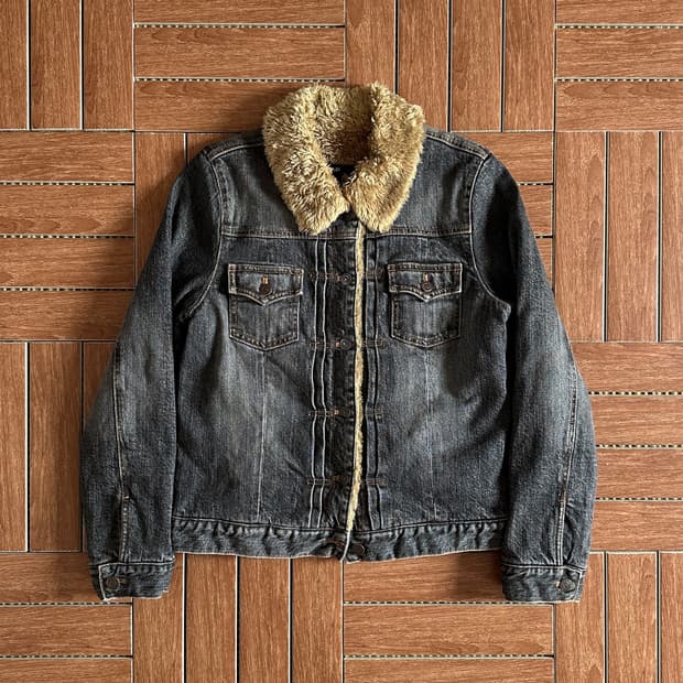 Gap sherpa cotton denim jacket