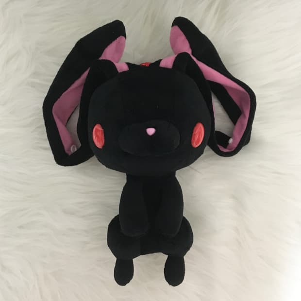 범용토끼 블랙 파우치 키링