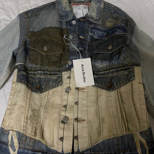 새상품) 아크네스튜디오 트롱프뢰유 데님 자켓 46 사이즈