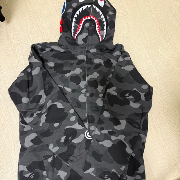 베이프 샤크 흑계 후드집업 / L