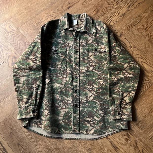 [L]90's USA 빈티지 알파인 패턴 헌팅 셔츠