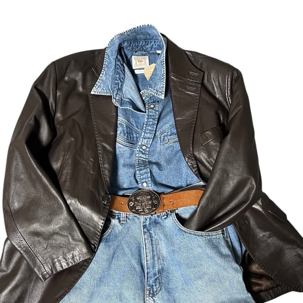 TUVALU (FABRIC MADE ITALY) 리얼 사슴가죽쟈켓